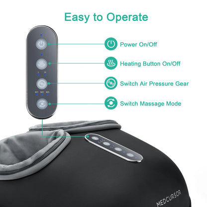 Medcursor Shiatsu Foot Massager Machine with Heat