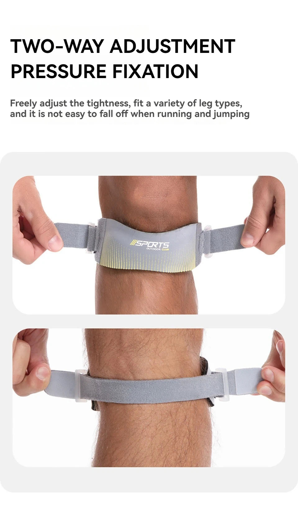 PatellaLock Adjustable Knee Support Strap
