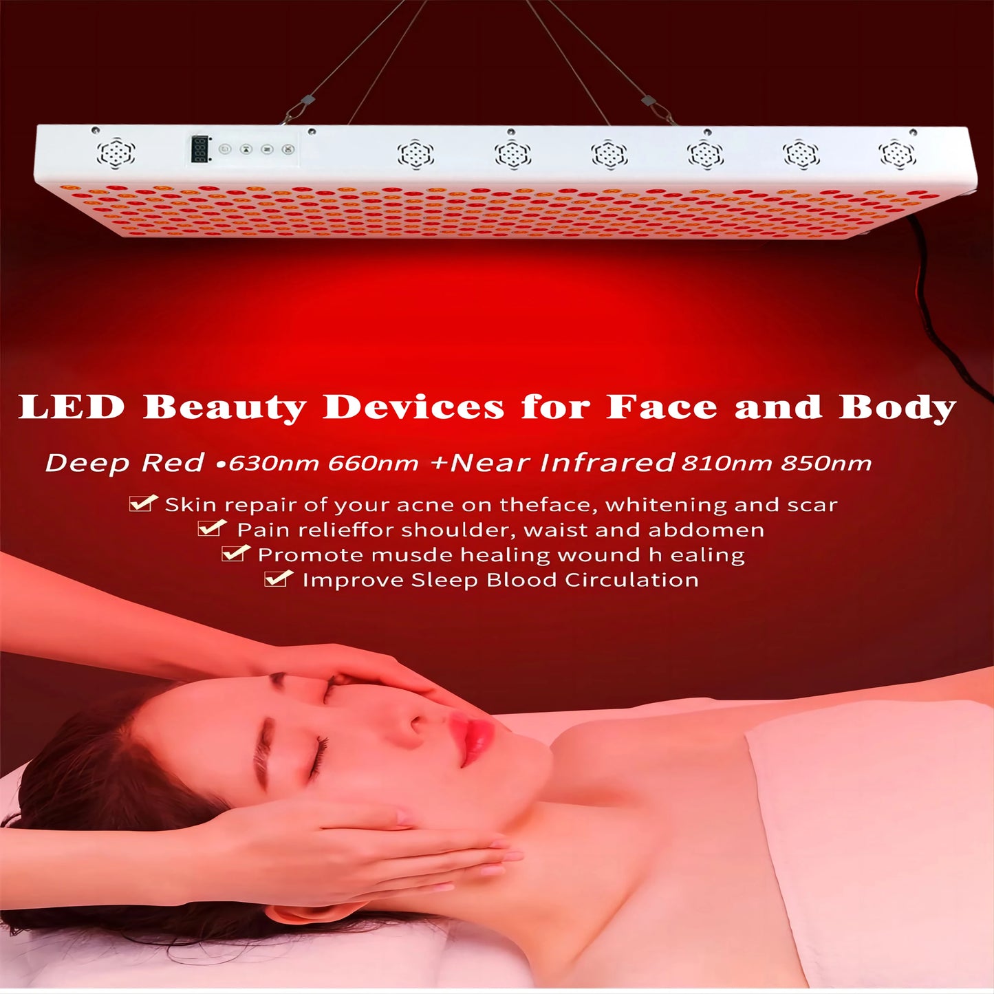 Dual-Chip Red & Near-Infrared LED Therapy Panel